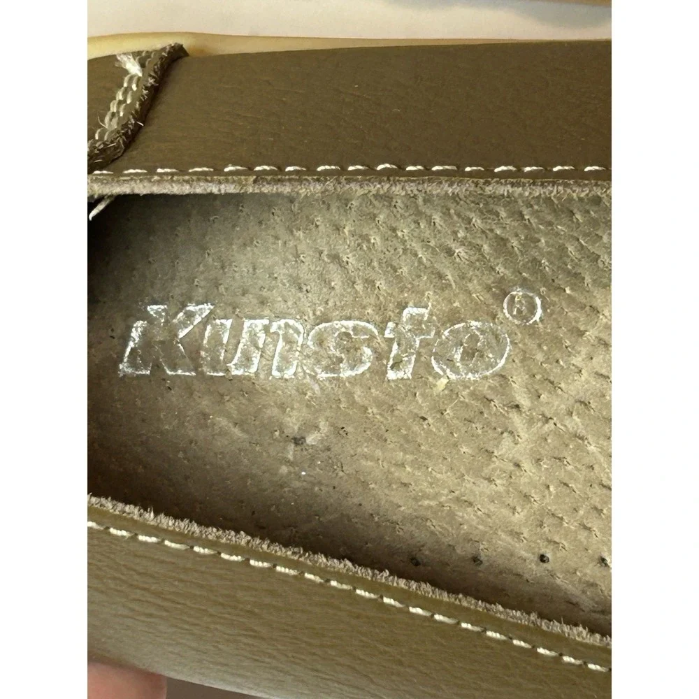 Kunsto Women Leather Casual Cut Out Loafers Flat Slip-on Shoes Sz EUR 42 US 10